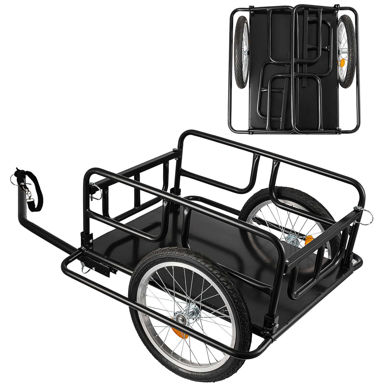 SHZOND Bike Cargo Trailer 120 LBS Foldable With 16 Wheels Walmart