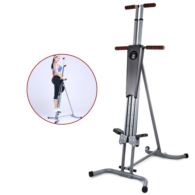 SHZOND 2 in 1 Adjustable Workout Aerobic Vertical Climber Stepper