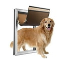 thumbnail image 1 of SHZOND Large Dog Door Aluminum Dog Doors W/Extra-Large Flap 17.5" W x 27.7" H Doggie Doors for Large Dog Up to 220lbs, 1 of 8