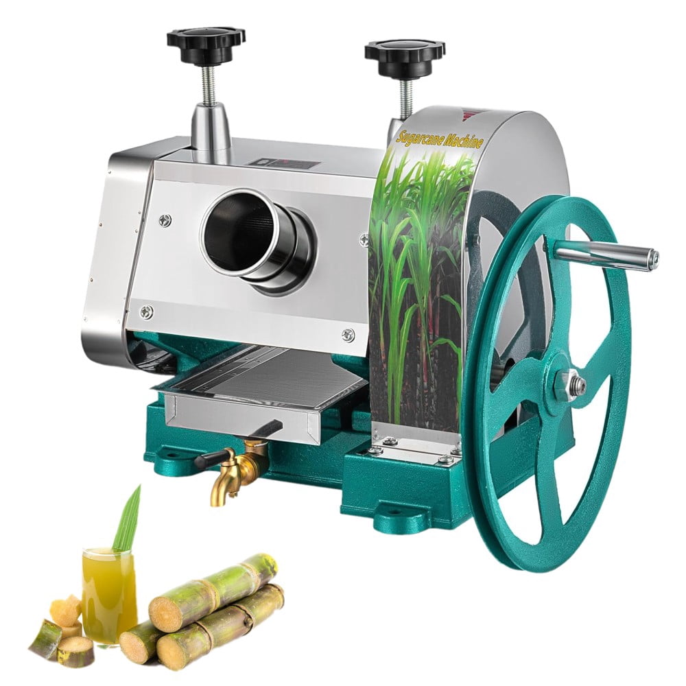 SHZOND Manual Sugar Cane Juicer, Commercial Stainless Steel Sugar Cane Press,110LBS Output per Hour Sugar Cane Extractor Squeezer for Home Use