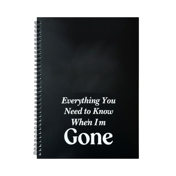 SHZONS End Of Life Planner Death Planning Book Final Account Document Preparation Binder For Customer Service fun