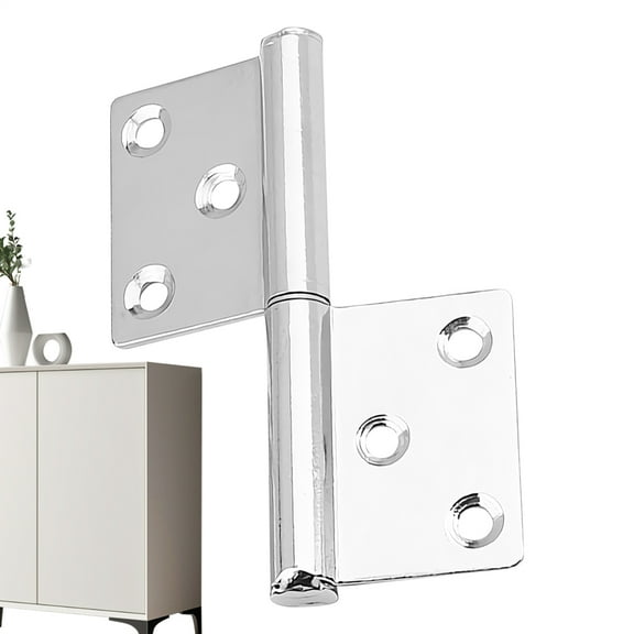 SHZONS Front Door Hinges Detachable Flag Door Hinge Heavy Duty Cabinet Hardware Furniture Locks Barn Offset Shutter Fittings for Wooden Metal Doors thrifty