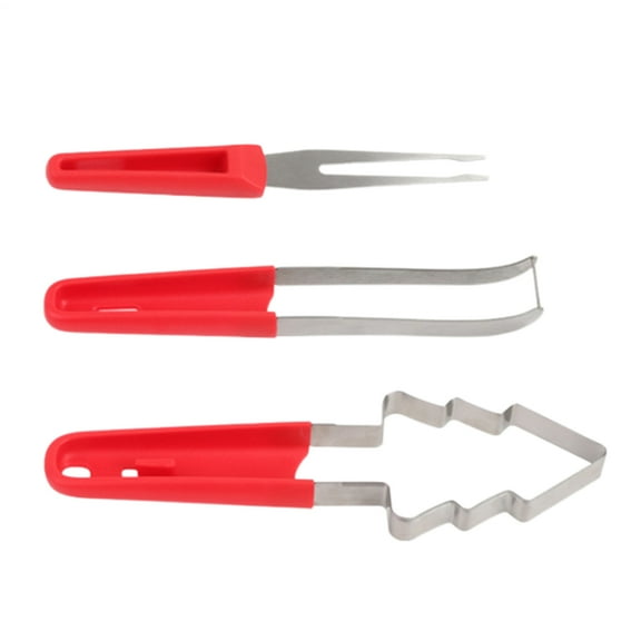 SHZONS Fruit Cutter Watermelon Small Watermelon Fork Kitchen Gadgets Cantaloupe Mold Pineapple Ballers Fruit Cutting Tools for Outdoor Beach Camping appropriate