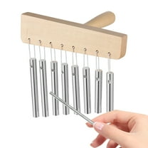 SHZONS Hand Chimes 8 Tone Chime With Knock Stick Hand Percussion Instruments Sound Healing Instruments for Adults Women Men Beginners supple