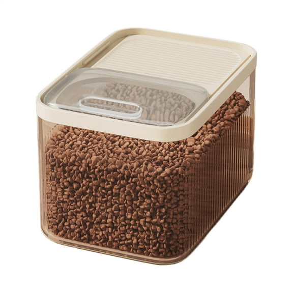 SHZONS Pet Food Storage Containers 10L Kitten Food Storage Bin Damp-Proof With Measuring Cup Pet Supplies For Feeding Snacks clean