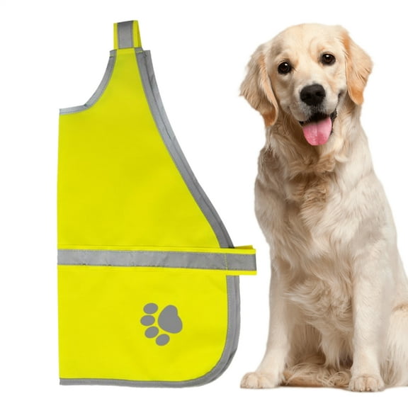 SHZONS Reflective Dog Vest Fluorescent Dog Vest High Visibility Pet Service Apparel for Small Medium Large Breeds Walking Training Hiking usual