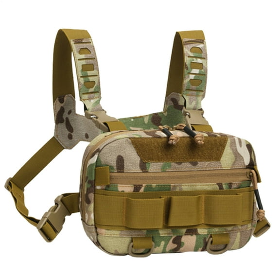 SHZONS Running Chest Pack Oxford Cloth Portable Running Chest Bag 20L Multi-Functional Breathable Back Mesh Vest Backpack Large Opening Fanny Pack For Hunting reasonable