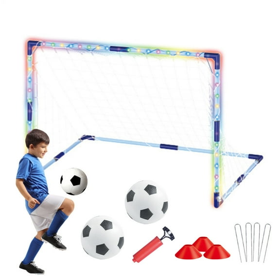 SHZONS Small Soccer Goal Outdoor Soccer Goals For Backyard Small Portable Football Netting Sports Equipment For Girls Boys Indoor Field Beach responsible
