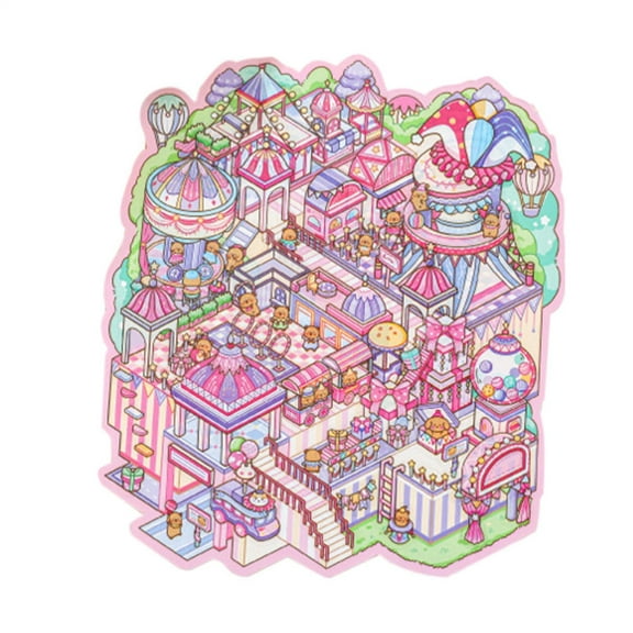 SHZONS Sticker Room Scene 3D Capybara Landscaping Handmade Stickers Waterproof Handcraft Supply Decorative Journaling Decals For Scrapbooking Wrapping Luggage very well