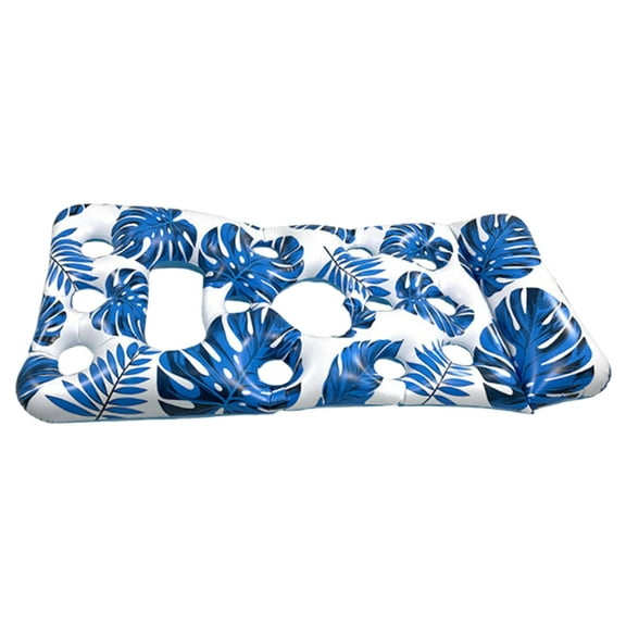 SHZONS Tanning Pool Lounger Inflatable Pool Lounger Float With Headrest Folding Floating Bed 300 Lbs Weight Capacity For Swimming Traveling Backyard durable