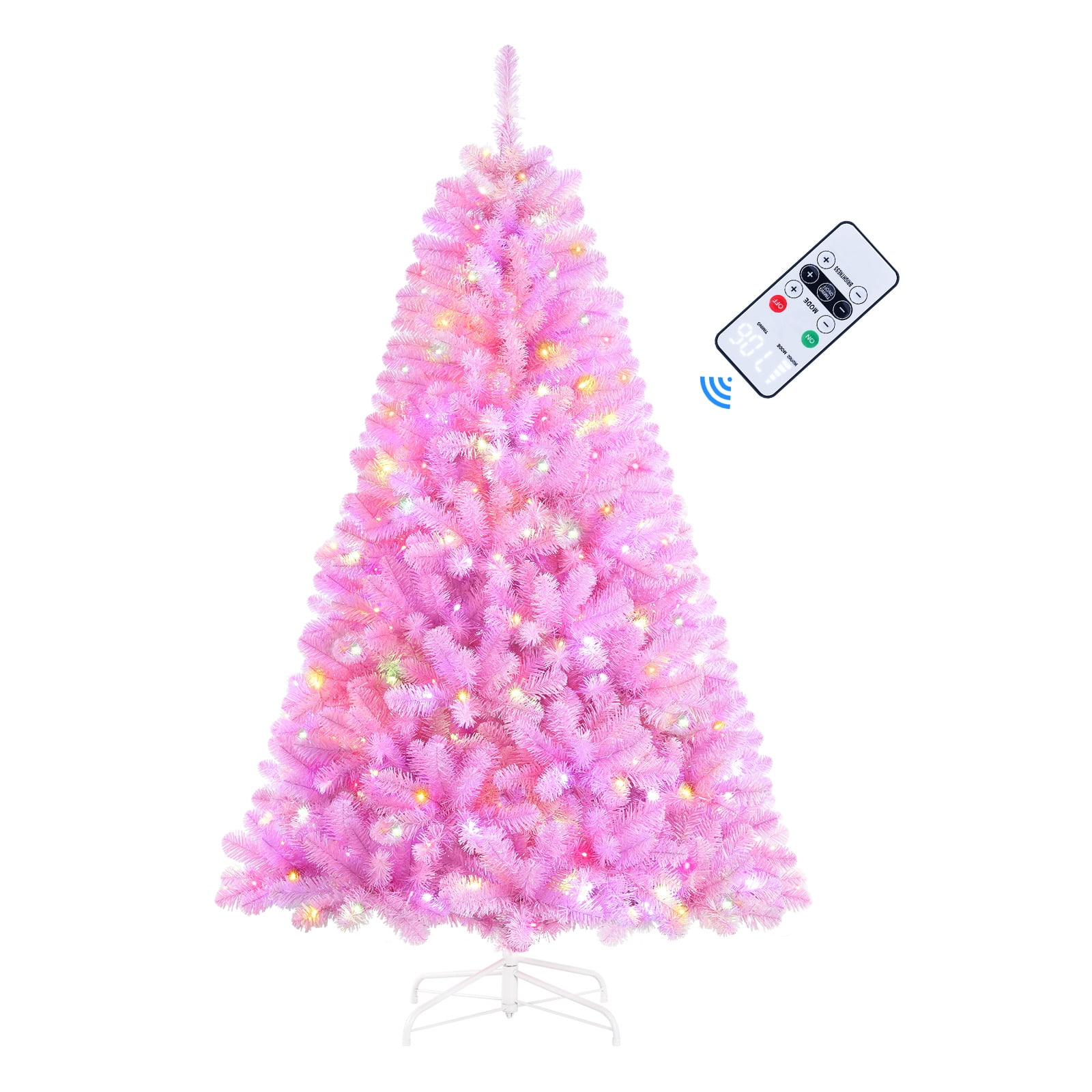 SHareconn 6ft Prelit Premium Artificial Hinged Christmas Tree with