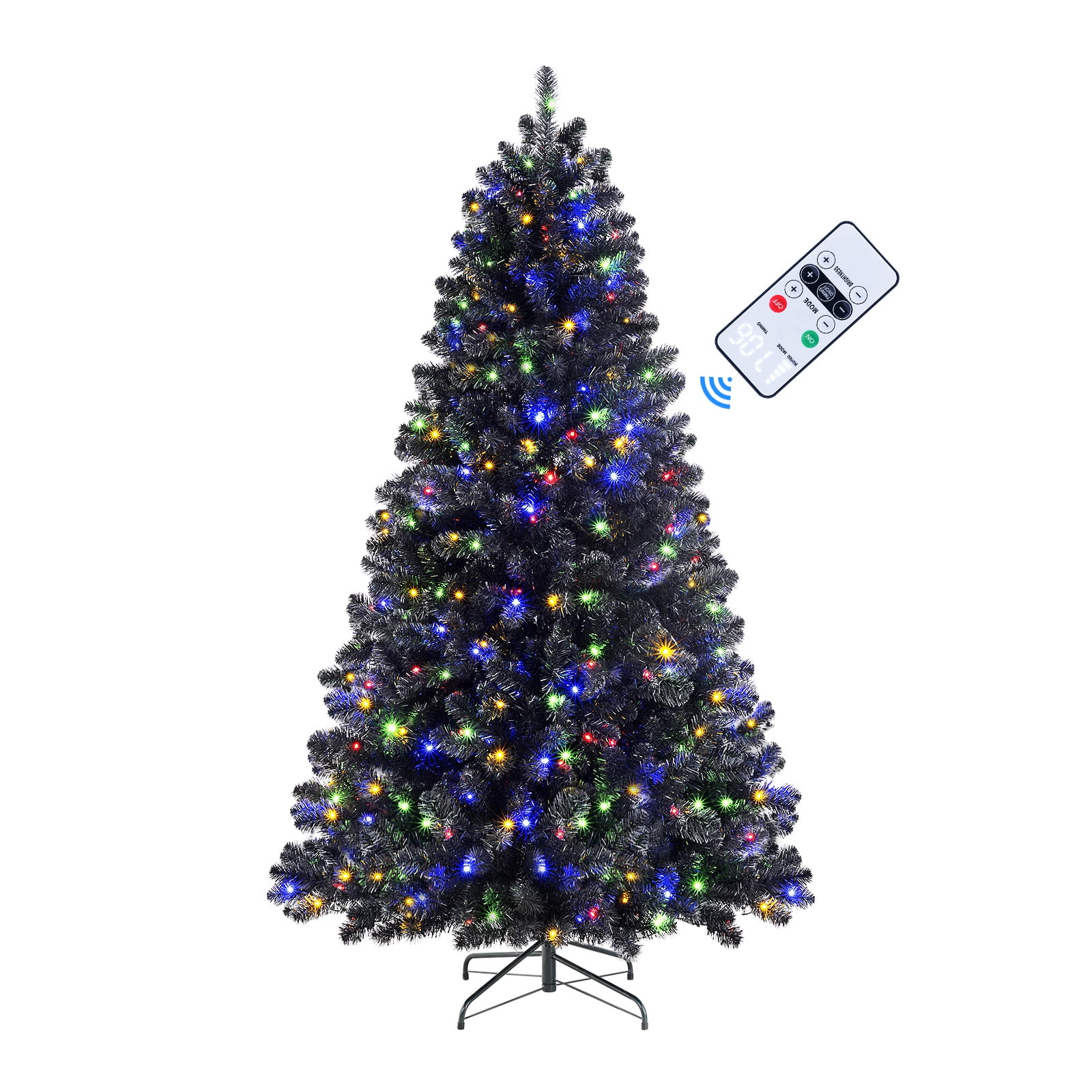 SHareconn 6ft Prelit Premium Artificial Hinged Christmas Tree with