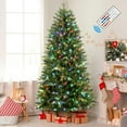 SHareconn 6ft Upgraded Prelit Artificial Hinged Christmas Tree with 320