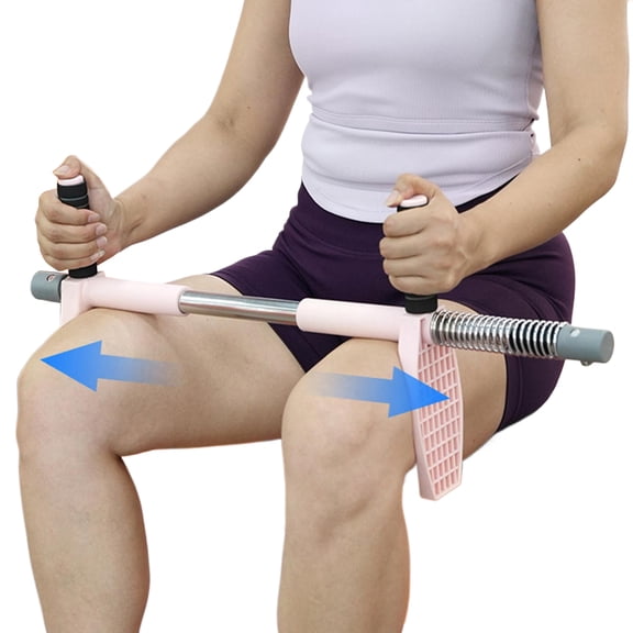 SHegdu 2-in-1 Thigh Training Bar, Multifunctional Shape Repair Pelvic Floor Muscle Trainer, Suitable for Training Multiple Body Parts (Legs, Arms, etc.) (Pink)