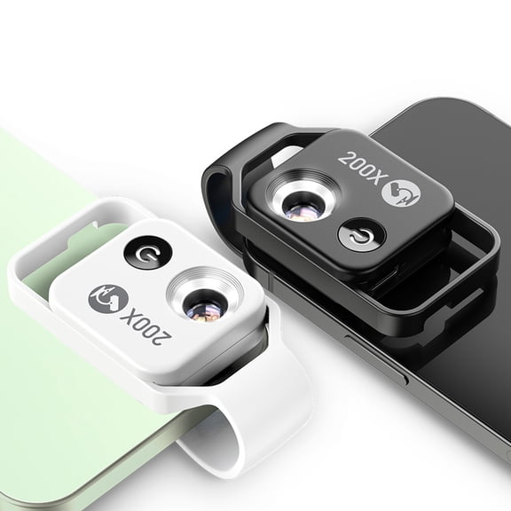 SHegdu 200X Phone Mini Microscope with Led Light/universal Clip Hd Microscope Adapter