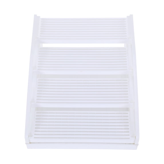 SHegdu 4 Steps Cat Ramp For Litter Box with Filter Cat Litter Box Step Anti Slip Cat Litter Catcher Easy To Clean for Elderly Cats Indoor (White)