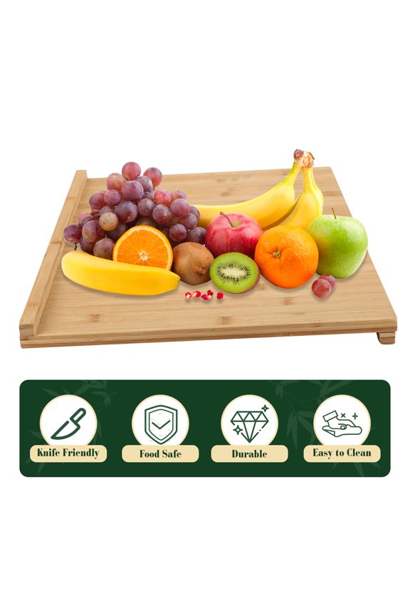 Over-the-counter Pastry Board Multi-function Pastry Cutting Board with Reverse Groove Kitchen Chopping Board 21.65x15.75 in Kitchen Supplies