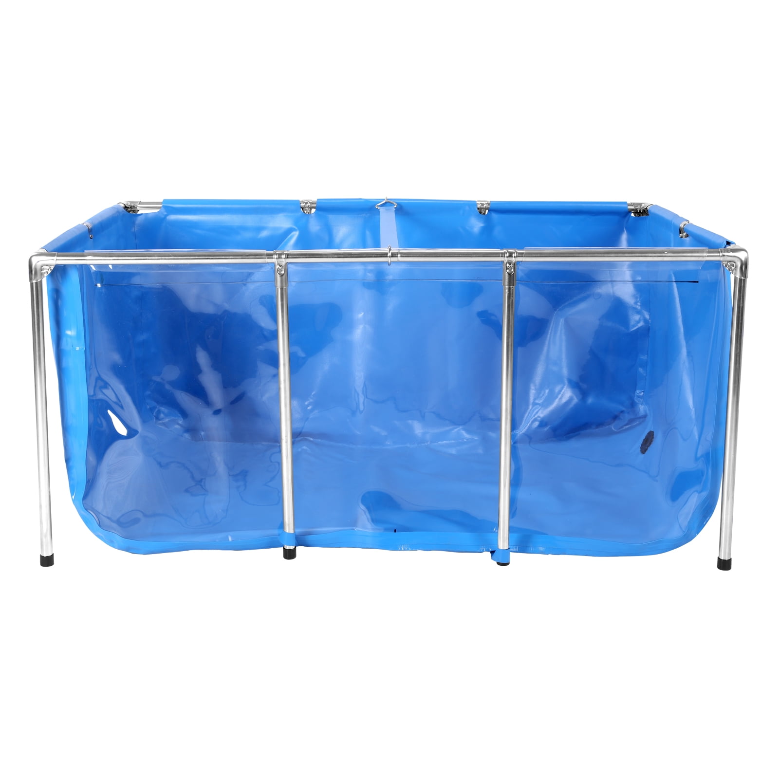 SHegdu Rectangular Goldfish Tank with Frame & Drain Valve Above Ground ...