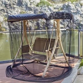 SHegdu Rocking Chair Mesh Mosquito Net, Outdoor Swing Insect Protector Garden Camping Single Door Rectangular Waterproof Tent, Suitable for Outdoor Backyard