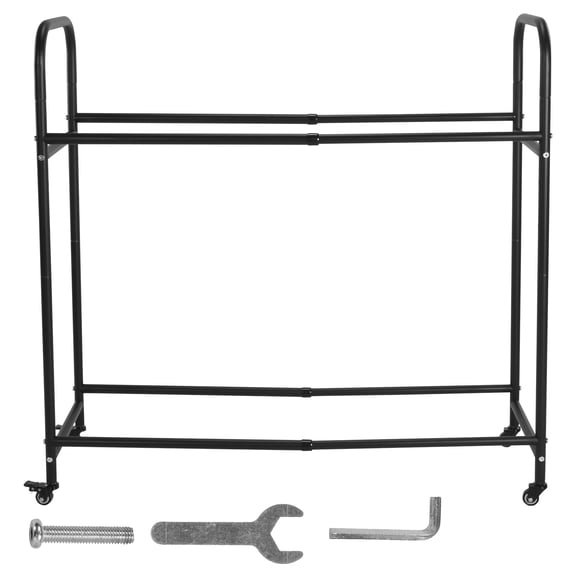 SHegdu Rolling Tire Rack 24.8-42.51x15.35x44.09 Inch Adjustable Tire Storage Rack with 4 Swivel Casters Storage Shelf for Garage Indoor/outdoor Use