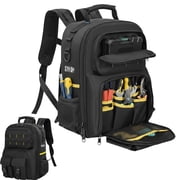 SHegdu Tool Backpack Heavy-Duty Electrician Work Storage Organizer Bag with Multiple Small Pockets for Electrician, Repairman, HVAC Techs