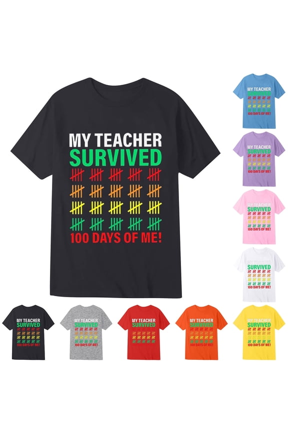 3t Boy Clothes Crew Neck Short Sleeve T-Shirts Fashion Casual Preppy Shirt Little Boys Clothes