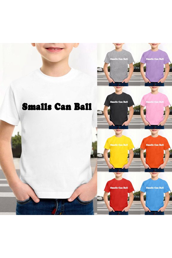 Birthday Boy Shirt 3 Round Neck Short Sleeve Loose Preppy Clothes School Clothes for Boys