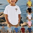 thumbnail image 1 of SHenli Boys Shirts Size 6 Crew Neck Short Sleeve T-Shirts Casual Preppy Shirt School Clothes for Boys, 1 of 5