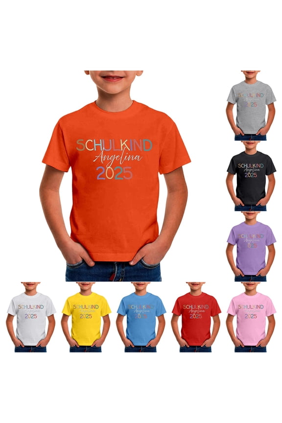 Boys Shirts Size 7 Crew Neck Short Sleeve Casual Preppy Clothes Baby Boy Summer Clothes