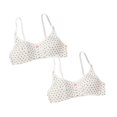 thumbnail image 1 of SHenli Cotton Girls Training Bra - Crop Cami Training Bras for Girls with Adjustable Straps. Cotton Bra Pack 2PCS, 1 of 6