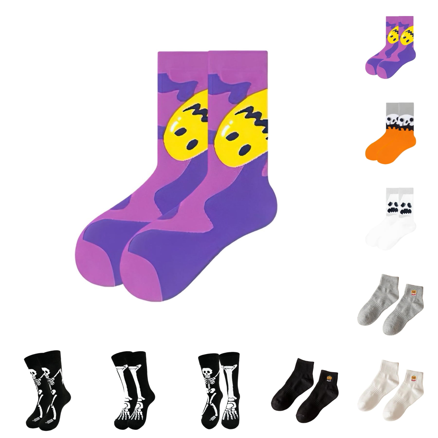 SHenli Funny Novelty Socks Unisex Unique Asymmetric Left & Right ...
