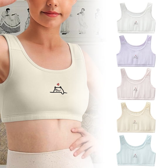 SHenli GIRL Training Bras for Girls 10-16 Sports Seamless Bra with Removable Padding Bras
