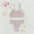 thumbnail image 1 of SHenli Girls Bathing Suit 2 Piece Tankini Swimwear Floral Print Bikini Top & Briefs for Summer Beach Vacation, 1 of 6