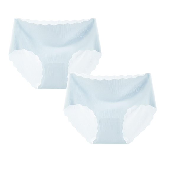 SHenli Girls Seamless Underwear,Soft Stretch Mid-Rise Full-Coverage Panties Breathable Wicking Panties For Teen Girls (9-10 Years of Pink 2PCS)