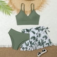 thumbnail image 1 of SHenli Girls Swimsuit Cute Ruffle Bikini Sets Adjustable Straps Girls Swimwear Tankini 3-Piece Ruffle Bathing Suit, 1 of 5