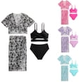 thumbnail image 1 of SHenli Girls Tankini Swimsuits 7-8 Ruched Side Princess Bikini Set Adjustable Straps Girls Swimwear Tankini 3 Piece Ruched Side Girls Bathing Suit&nbsp;size 8, 1 of 6