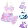 thumbnail image 1 of SHenli Girls Tankini Swimsuits Size 10 Cutout Bikini Set Adjustable Straps Tankini 3 Pieces Ruched Side Girls Bathing Suits Size 14-16, 1 of 6