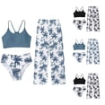 thumbnail image 1 of SHenli Girls Tankini Swimsuits Size 12 Rash Guard Girls Bikini Spaghetti Strap Girls Tankini Swimsuit 3pcs Ribbed Girls Bathing Suit&nbsp;size 8, 1 of 3