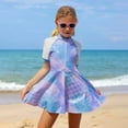 thumbnail image 1 of SHenli Girls Tankini Swimsuits Size 14-16 Ruched Side Bikini Bottoms Drawstring Bottoms Tankini Sets 3-Piece Cute Ruffle Beach Skirt Cute Ruched Bathing Suit, 1 of 5