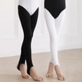 thumbnail image 1 of SHenli Girls Tights Dance Ballet Footed Leggings Ultra Soft Stockings for Kids Age 4-16 Black 7-8T, 1 of 5