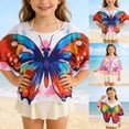 thumbnail image 1 of SHenli One Piece Swimsuit for Girls Pink Cross Ruched Front Girls Tankini Swimsuit Quick Dry Crossback Floral Print Beach Skirt Cute Ruched Bathing Suit Swimwear with Cover Up Pants with Chest Pad, 1 of 7