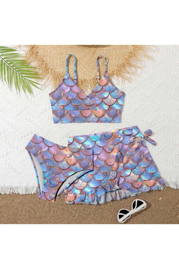 Ruffle Butts Girls Swimsuits Cut Out Bikini Sets for Girls 12-14 Adjustable Straps Tankini Set 3 Pieces Ruffle Girls Bathing Suit size 6