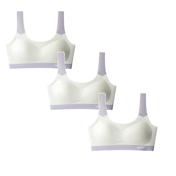 SHenli Seamless Training Bra for Girls - Ultra Comfort, No-Show Design with Removable Padding,Bras for Everyday Wear
