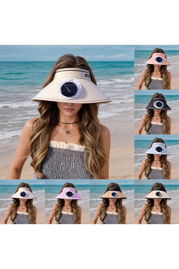 Solar Powered Cooling Hat with Built in Ventilation Fan for Outdoor Activities Sun Hat Lightweight Breathable Design