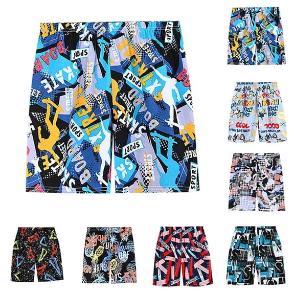 SHenli Swim Trunks Kids Size 6 Cartoon Dinosaur Short Pants High Stretch Quick Drying Swimsuit Beach Shorts Swim Trunk for Boys Beach Bathing Suit Toddler Swimsuit Swimwear