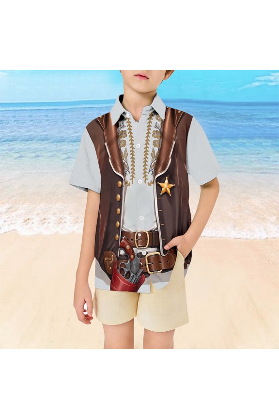 Toddler Boys Summer Clothes Crew Neck Short-Sleeve T-Shirt Casual Preppy Shirt Toddler Boy Clothes