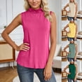 thumbnail image 1 of SHenli Womens Tank Tops Pullover High Neck Sleeveless Crewneck Casual Outfit Vest Loose Fitted, 1 of 6