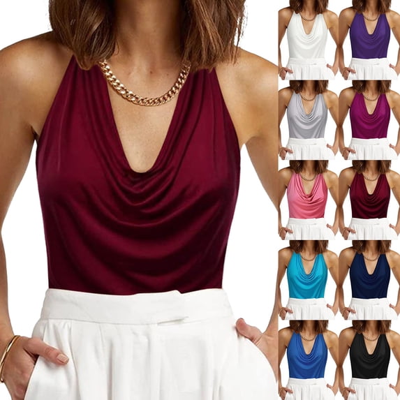 SHenli Trendy Tank Tops for Womens Square Neck Casual Work Knit Shirts Ribbed Fitted Casual Basic Tee