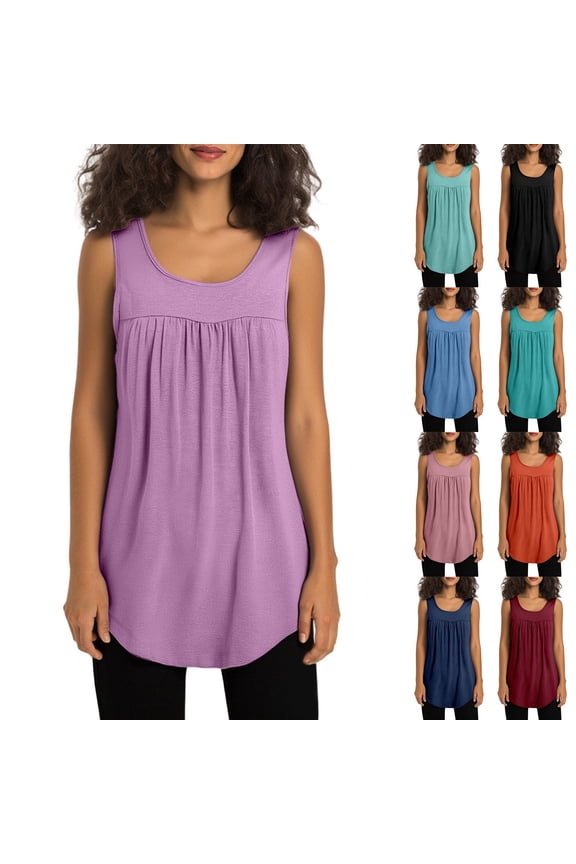 Women's Camisole Tank Tops Henley Neck Camisole Sleeveless Shirts Ribbed Basic Tight Workout Tees