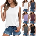 thumbnail image 1 of SHenli Womens Tops Short Sleeve Striped Short Sleeve Shirts Ribbed Knit Spring Vacation Outfits Tees, 1 of 3